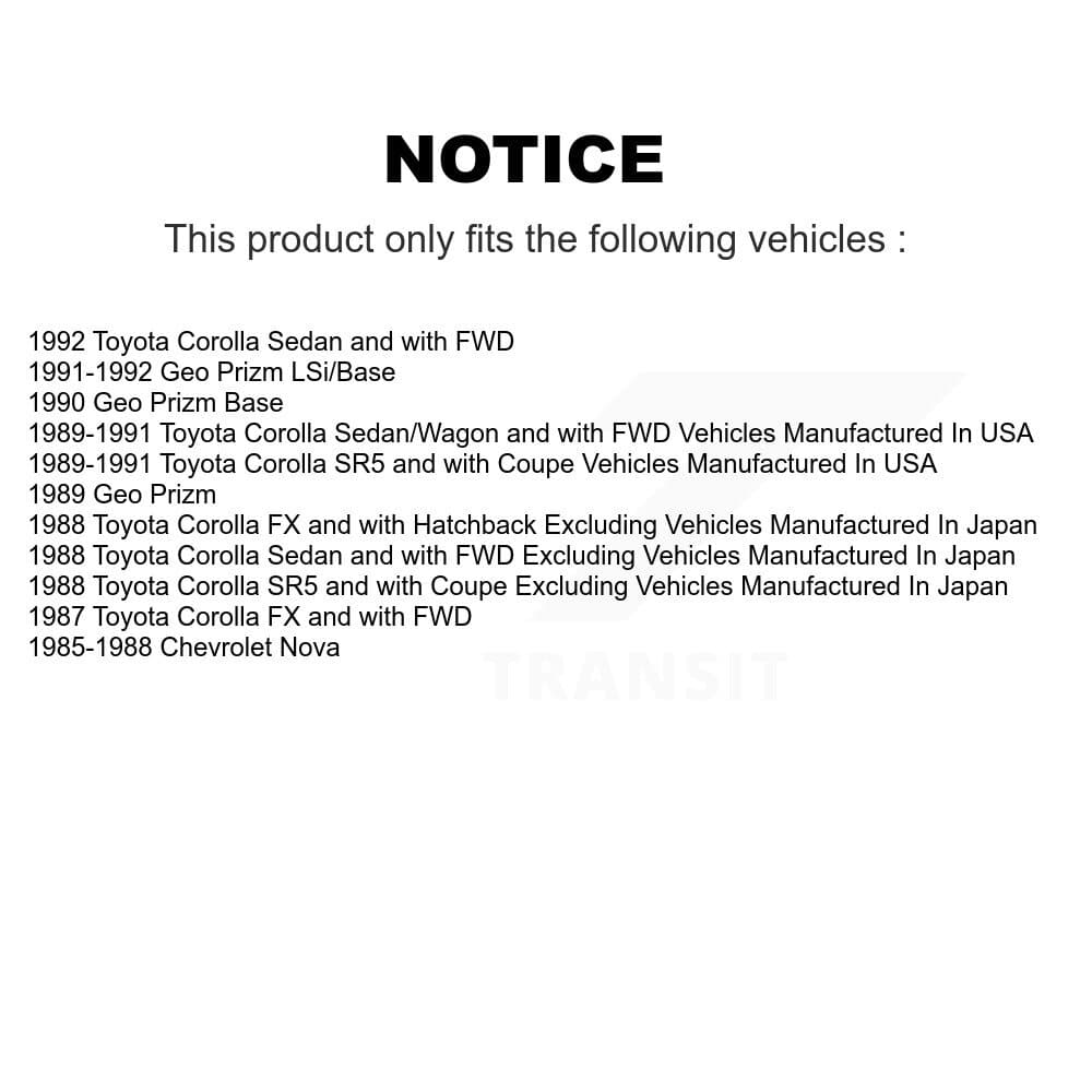 Transit Auto - KTN-100048 - Front and Rear Disc Brake Pad Kits image 19