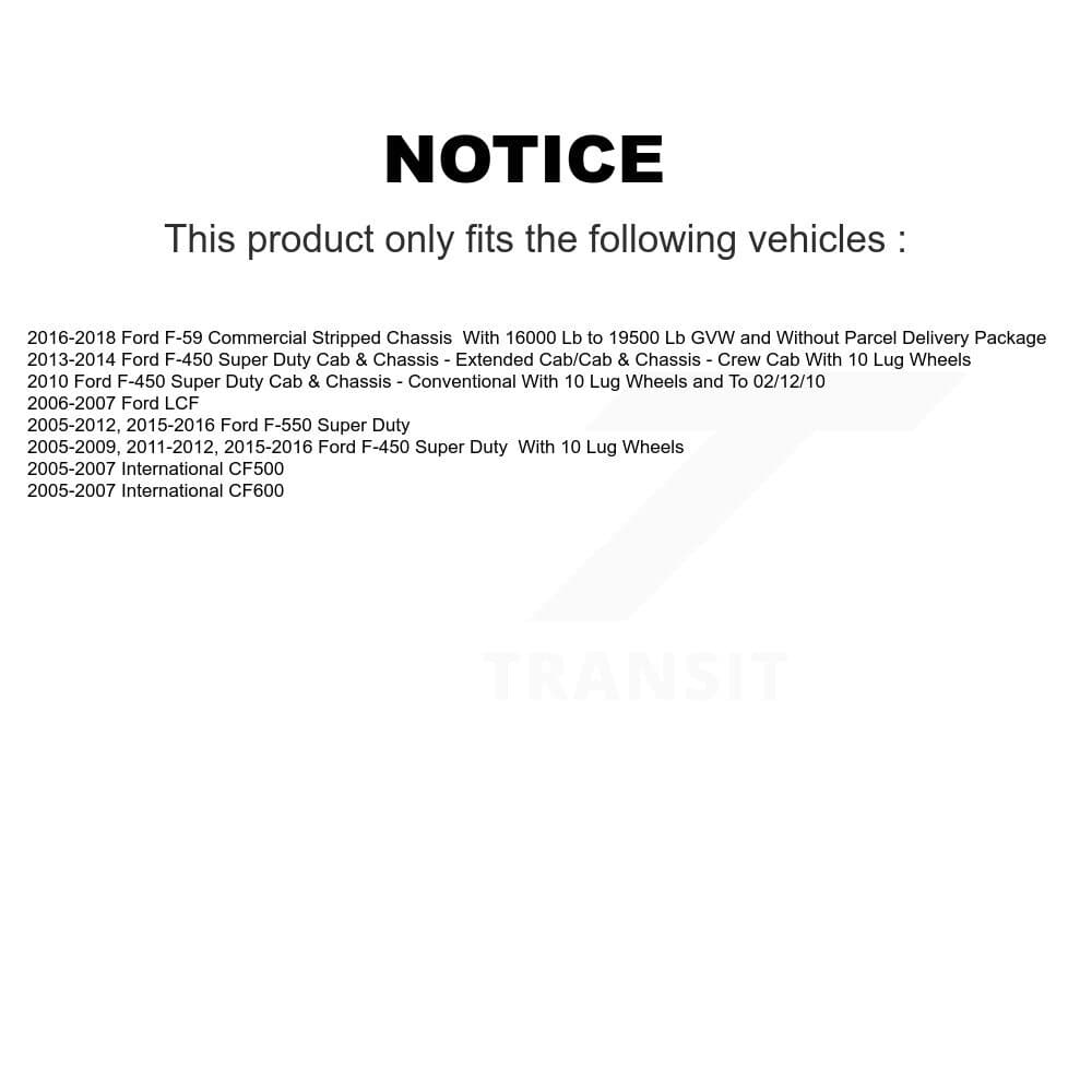 Transit Auto - KTN-100573 - Front and Rear Disc Brake Pad Kits image 19