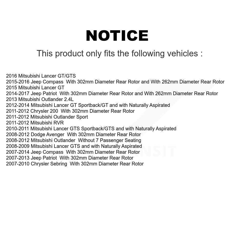 Transit Auto - KTN-100637 - Front and Rear Disc Brake Pad Kits image 19