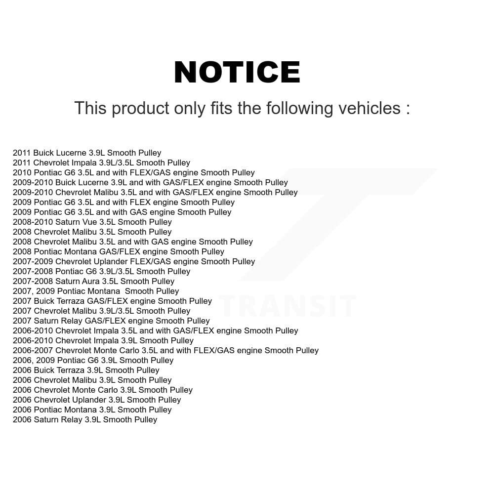 Kobra - KTP-89160 - Lower Accessory Drive Belt Idler Pulley image 2