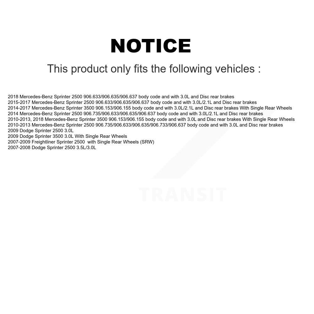 TEC - KTW-101140 - Rear Disc Brake Pad Kits image 15