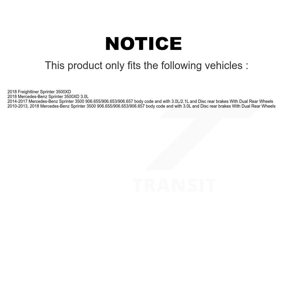 TEC - KTW-101296 - Rear Disc Brake Pad Kits image 15