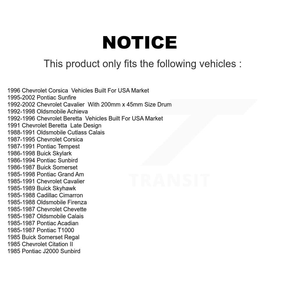 Top Quality - NB-553B - Rear Drum Brake Shoe image 8