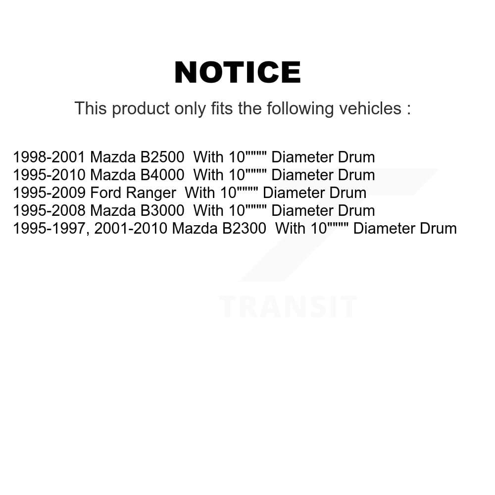 Top Quality - NB-705B - Rear Drum Brake Shoe image 8