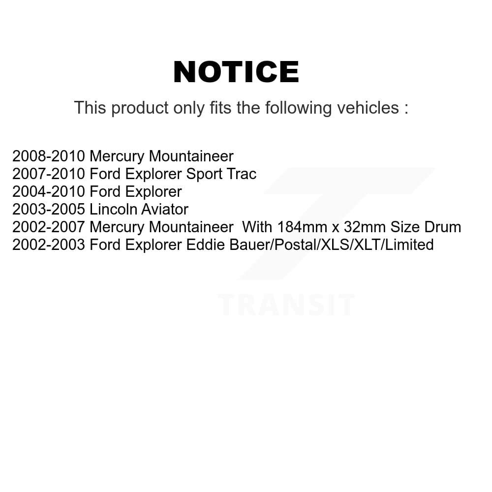 Top Quality - NB-791B - Rear Parking Brake Shoe image 8