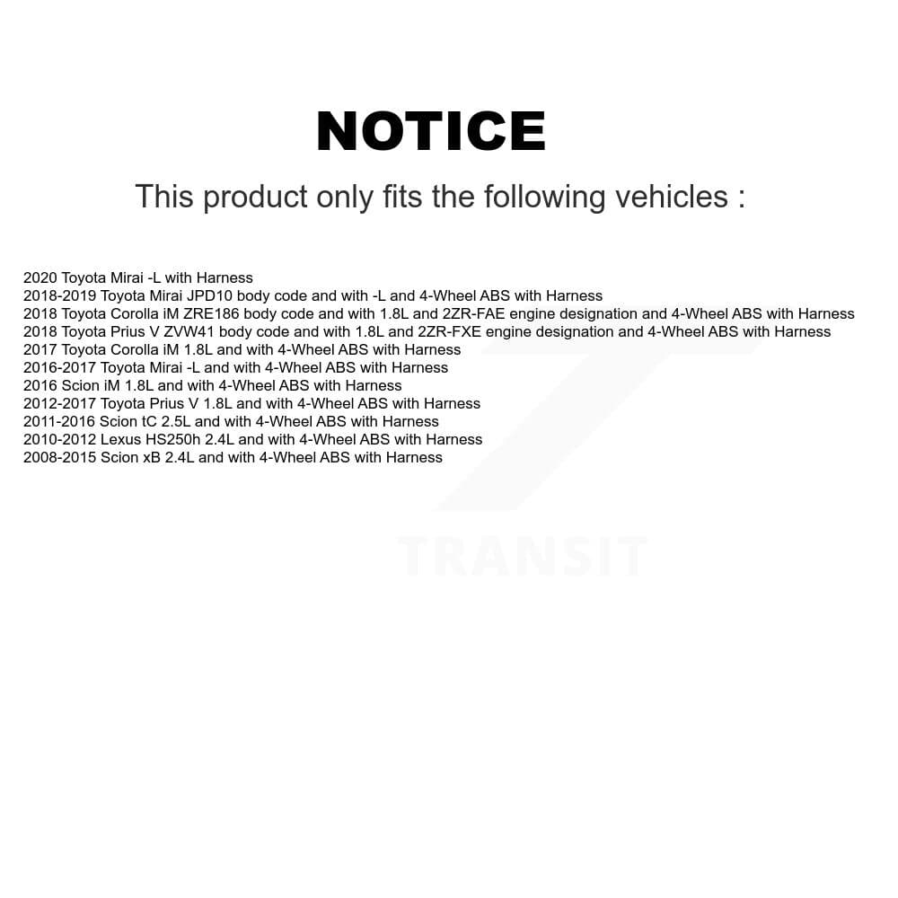 Mpulse - SEN-2ABS0729 - Front Right ABS Wheel Speed Sensor image 2