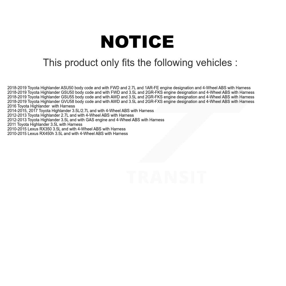 Mpulse - SEN-2ABS2716 - Front Right ABS Wheel Speed Sensor image 2