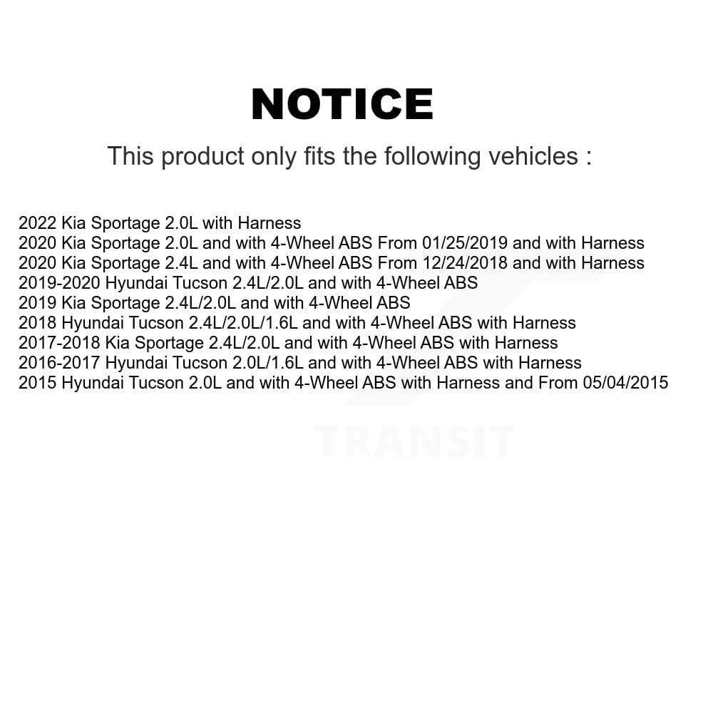 Mpulse - SEN-2ABS3651 - Front Left ABS Wheel Speed Sensor image 2