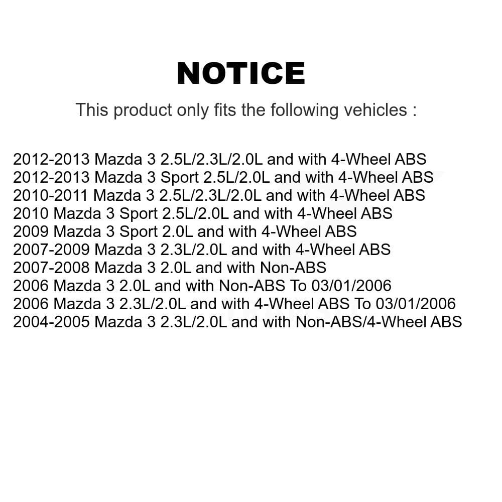 Mpulse - SEN-2ABS5074 - Front ABS Wheel Speed Sensor Wiring Harness image 2