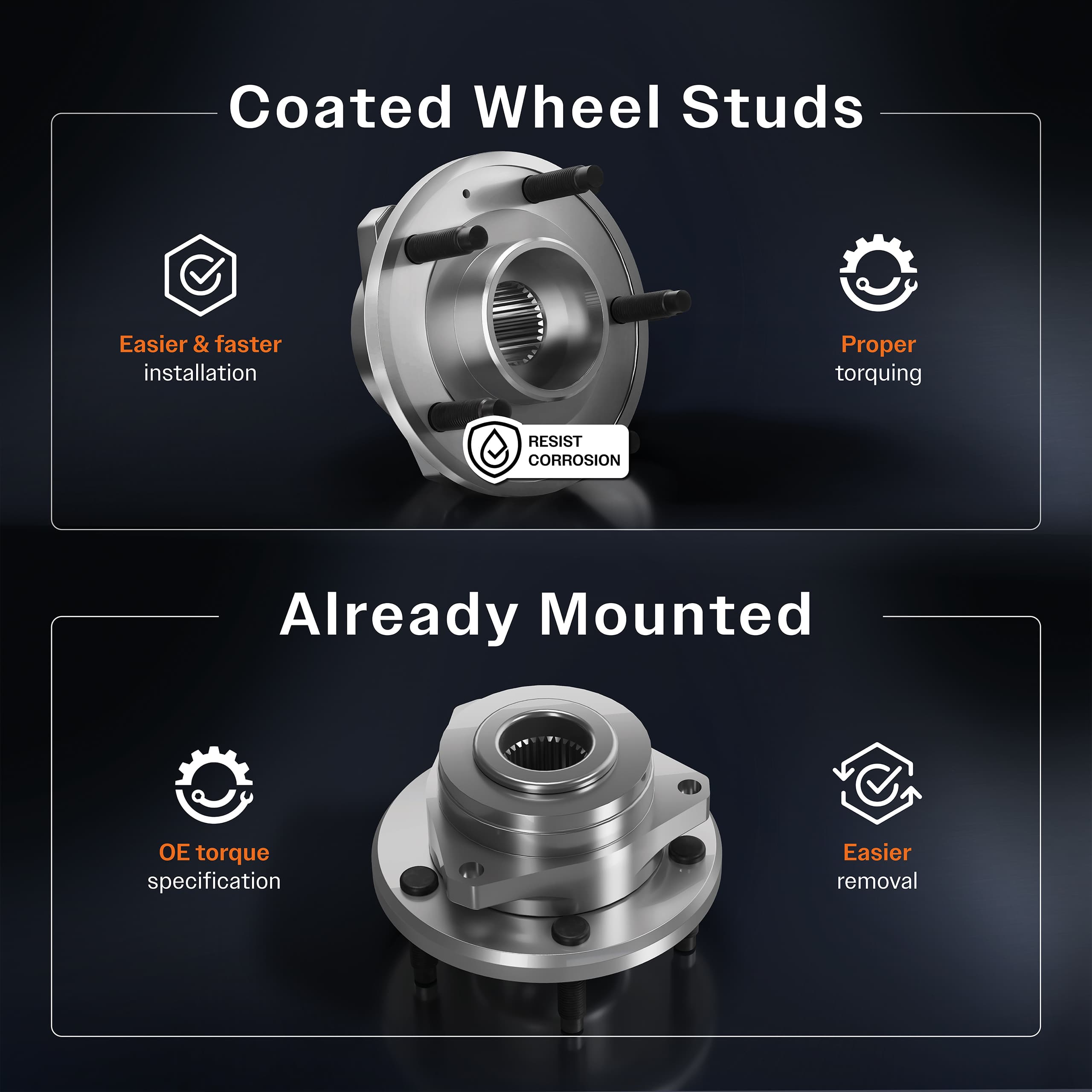 Kugel - 70-515202 - Front Wheel Bearing and Hub Assembly image 4
