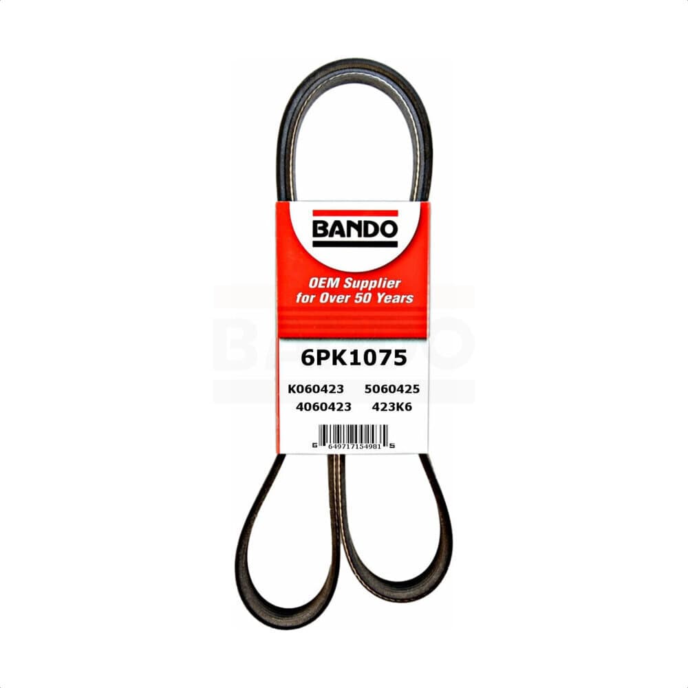 Bando - BAN-6PK1075 - Alternator and Air Conditioning Accessory Drive Belt image 1