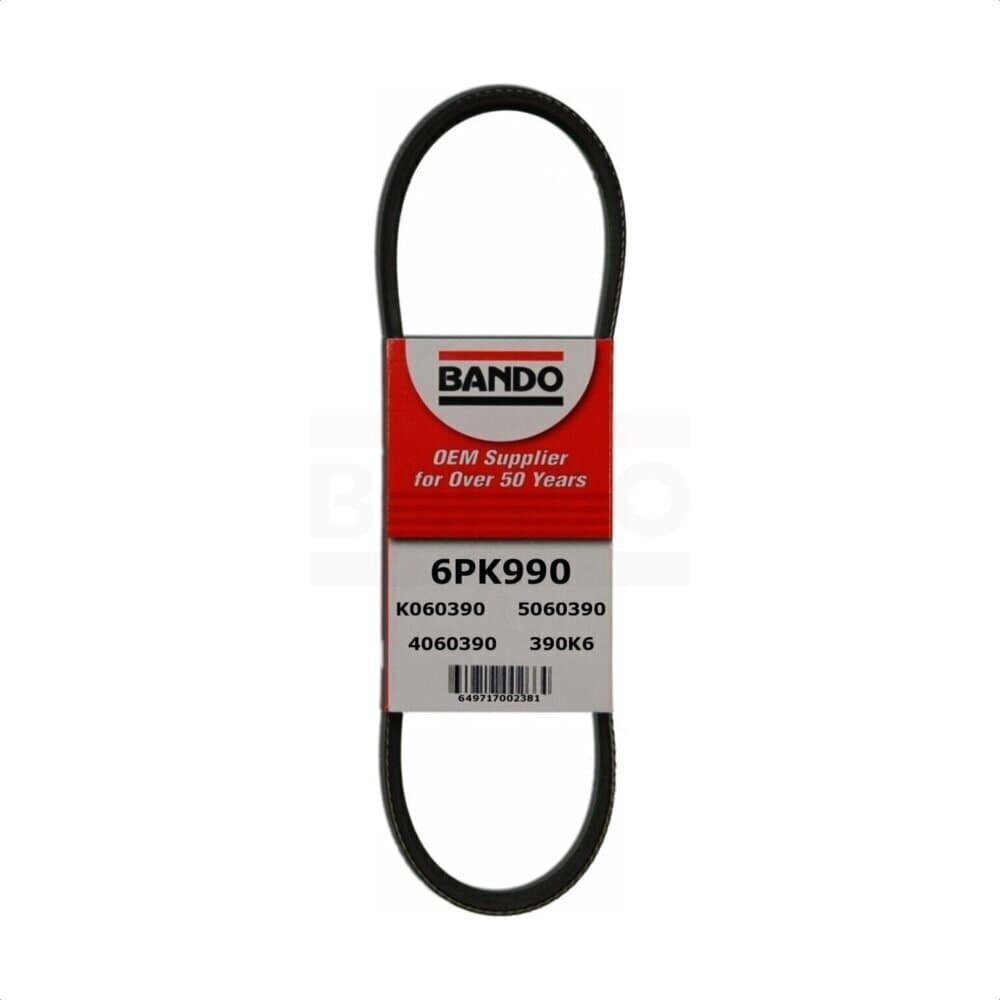 Bando - BAN-6PK990 - Alternator and Air Conditioning Accessory Drive Belt image 1
