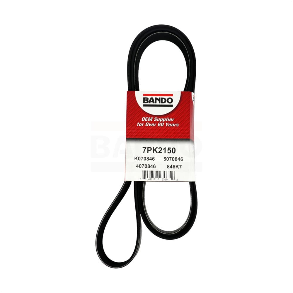Bando - BAN-7PK2150 - Water Pump, Alternator, Air Conditioning and Power Accessory Drive Belt image 1