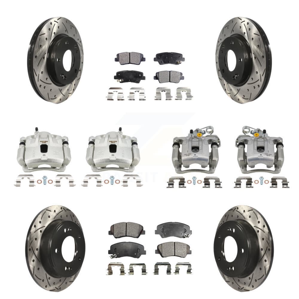 Transit Auto - KCD-100350T - Front and Rear Disc Brake Kits image 1
