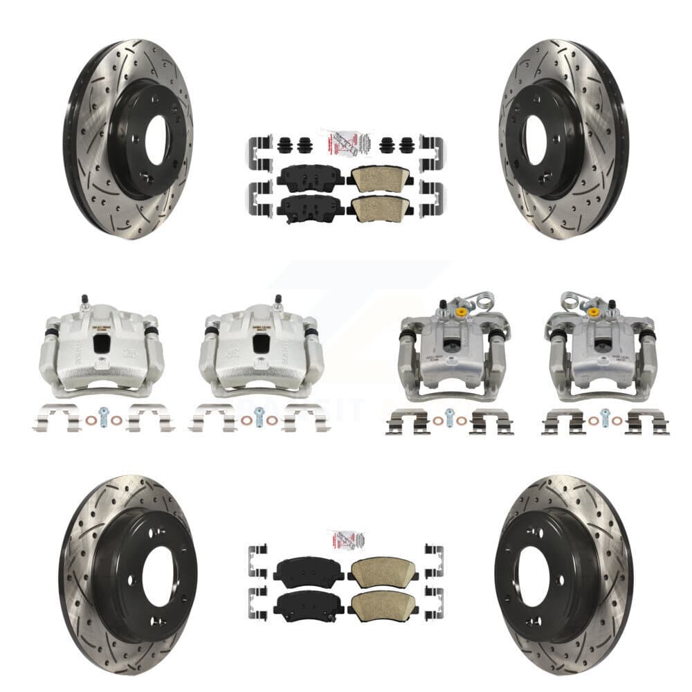 Transit Auto - KCD-100708N - Front and Rear Disc Brake Kits image 1