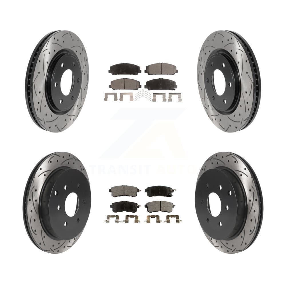 Transit Auto - KDF-100821 - Front and Rear Disc Brake Kits image 1