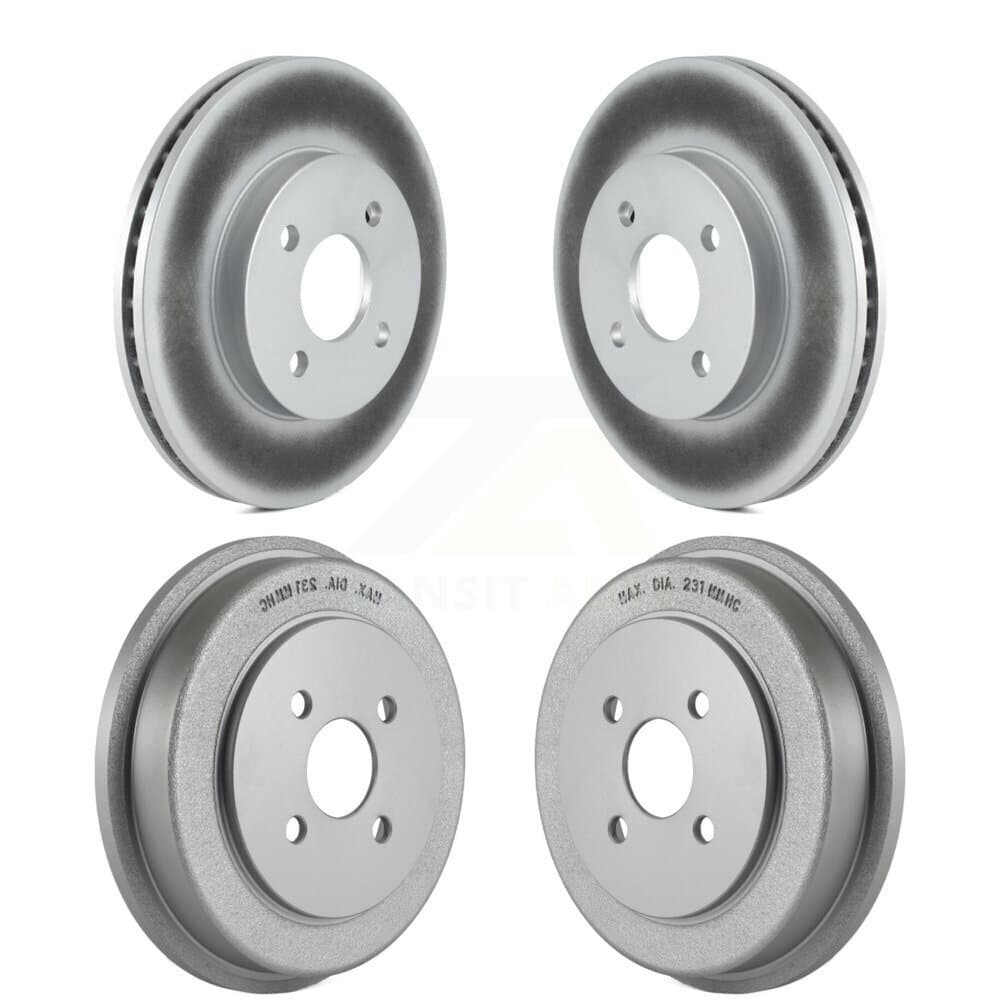 Genius - KG-101443 - Front and Rear Disc Brake Rotor and Hub Assembly Kits image 1