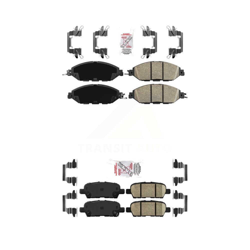 AmeriBRAKES - KNF-100004 - Front and Rear Disc Brake Pad Kits image 1