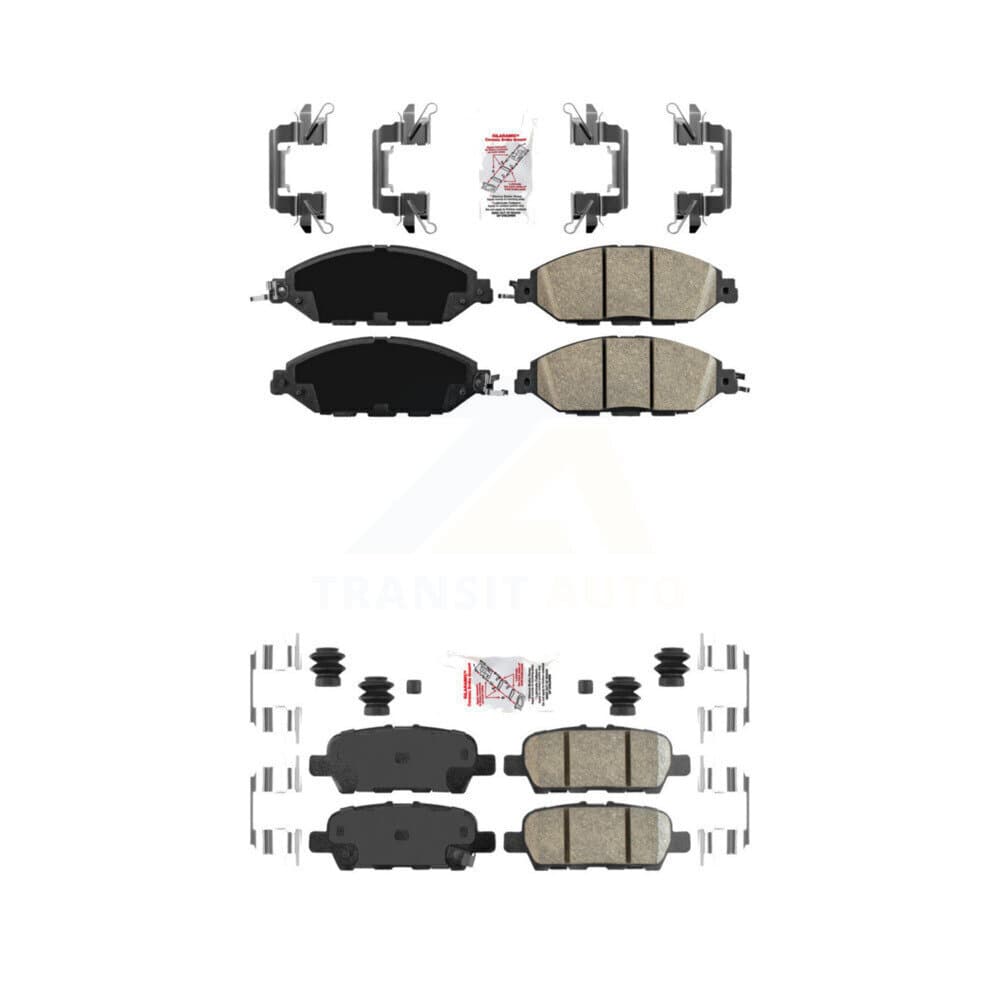 AmeriBRAKES - KNF-100006 - Front and Rear Disc Brake Pad Kits image 1