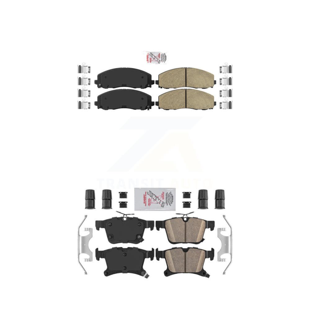 AmeriBRAKES - KNF-100009 - Front and Rear Disc Brake Pad Kits image 1