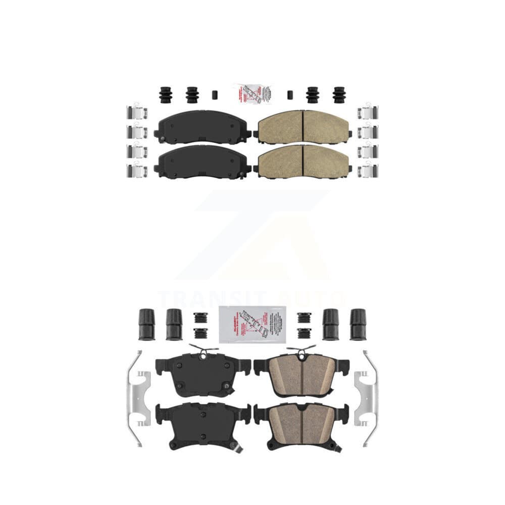 AmeriBRAKES - KNF-100011 - Front and Rear Disc Brake Pad Kits image 1
