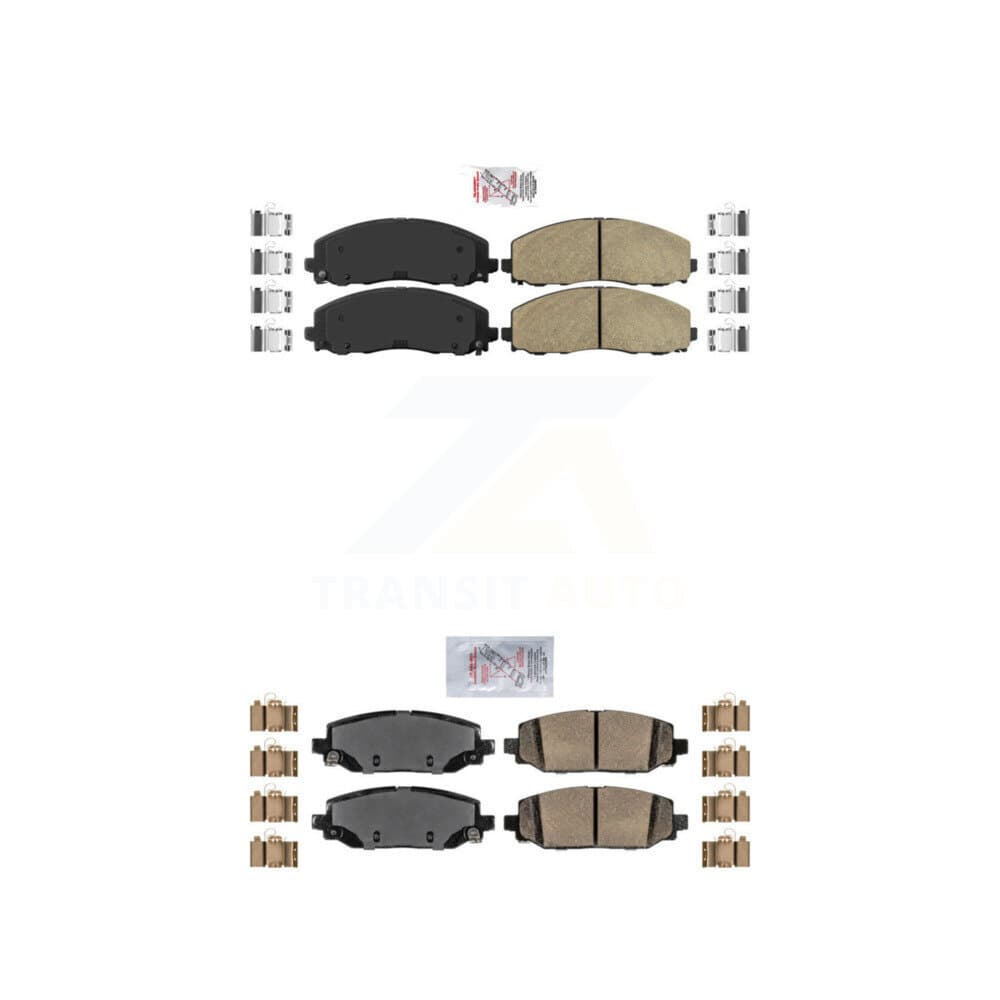 AmeriBRAKES - KNF-100028 - Front and Rear Disc Brake Pad Kits image 1