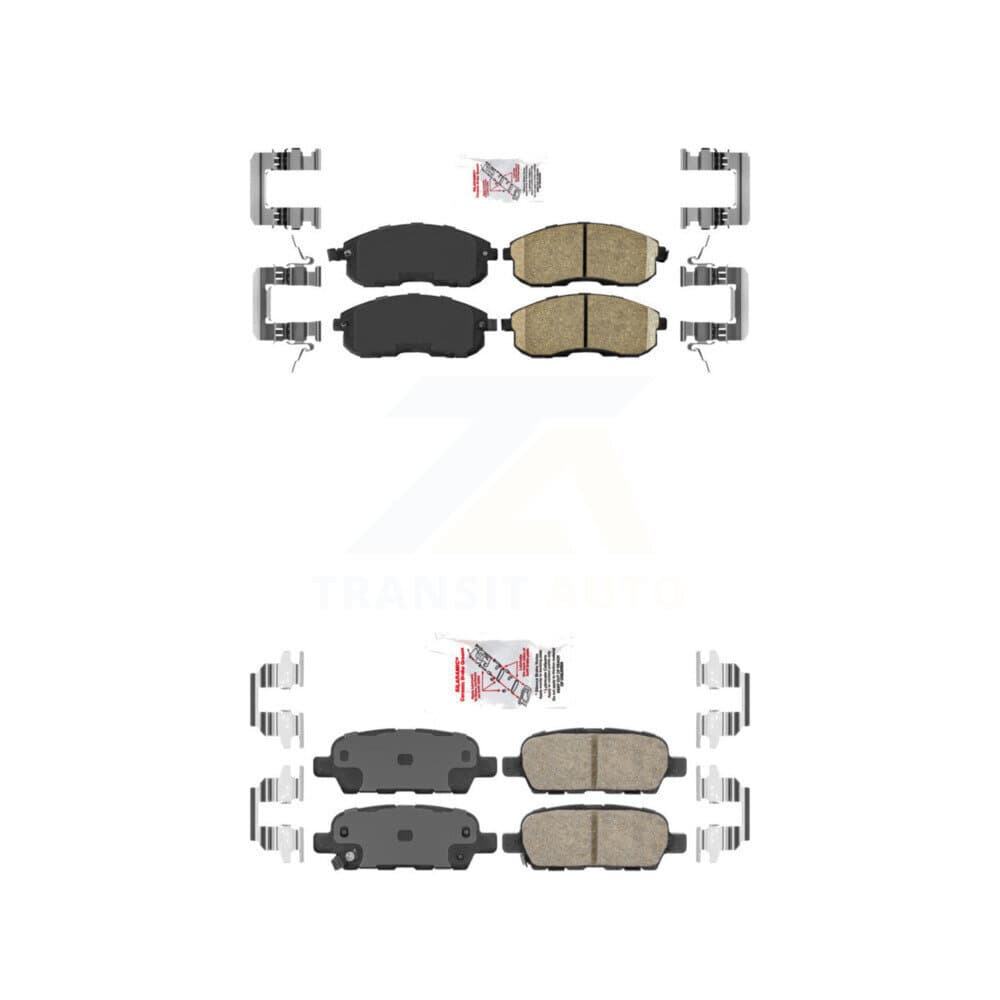 AmeriBRAKES - KNF-100038 - Front and Rear Disc Brake Pad Kits image 1