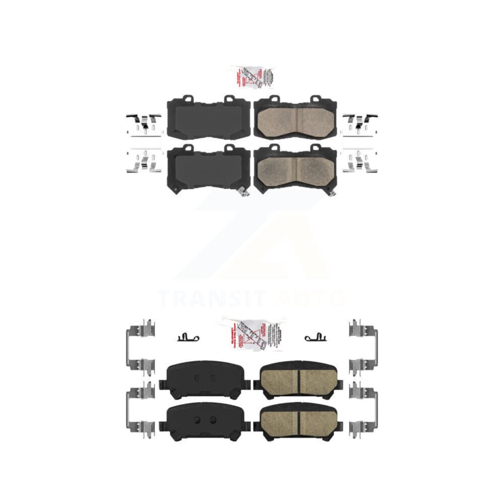 AmeriBRAKES - KNF-100048 - Front and Rear Disc Brake Pad Kits image 1