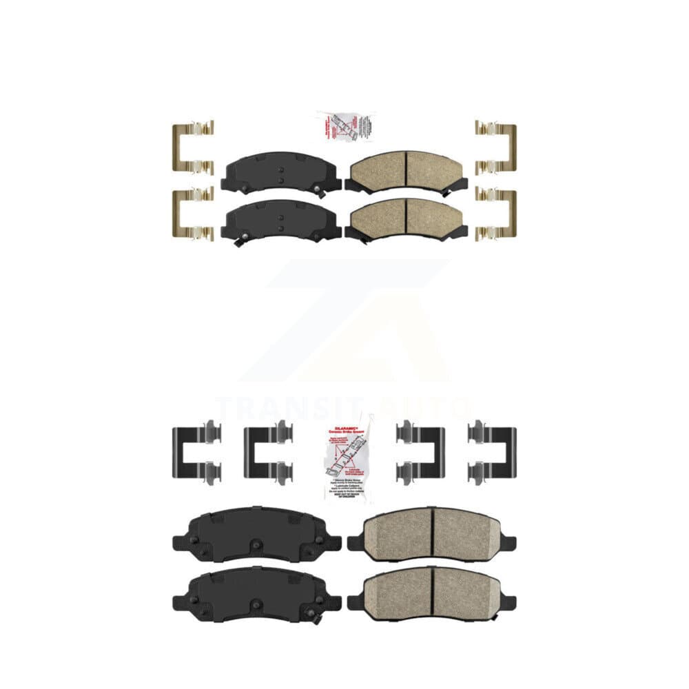 AmeriBRAKES - KNF-100059 - Front and Rear Disc Brake Pad Kits image 1