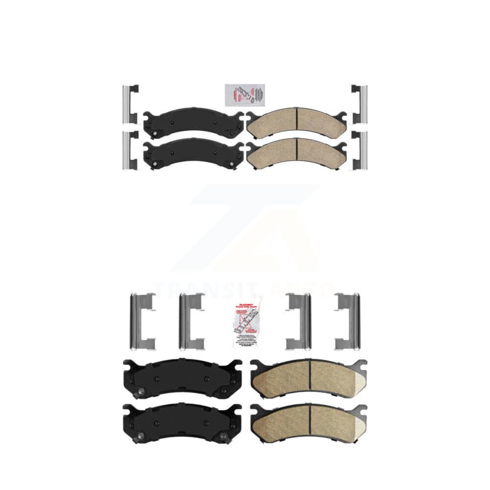 AmeriBRAKES - KNF-100061 - Front and Rear Disc Brake Pad Kits image 1