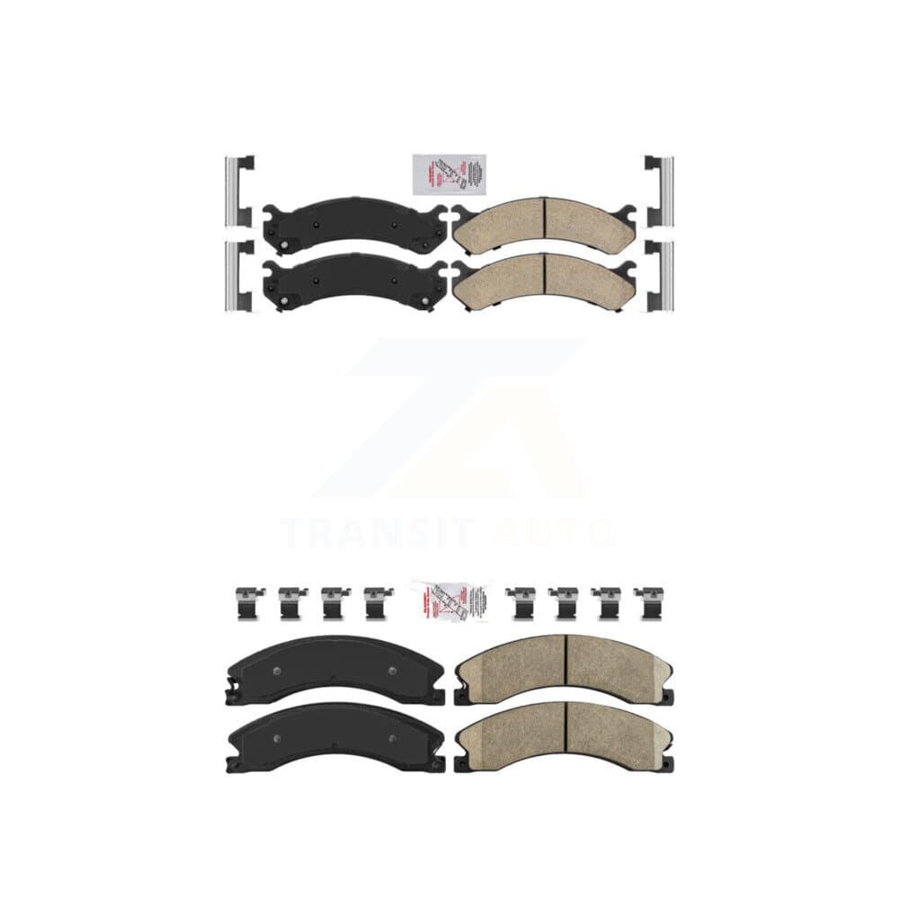 AmeriBRAKES - KNF-100075 - Front and Rear Disc Brake Pad Kits image 1