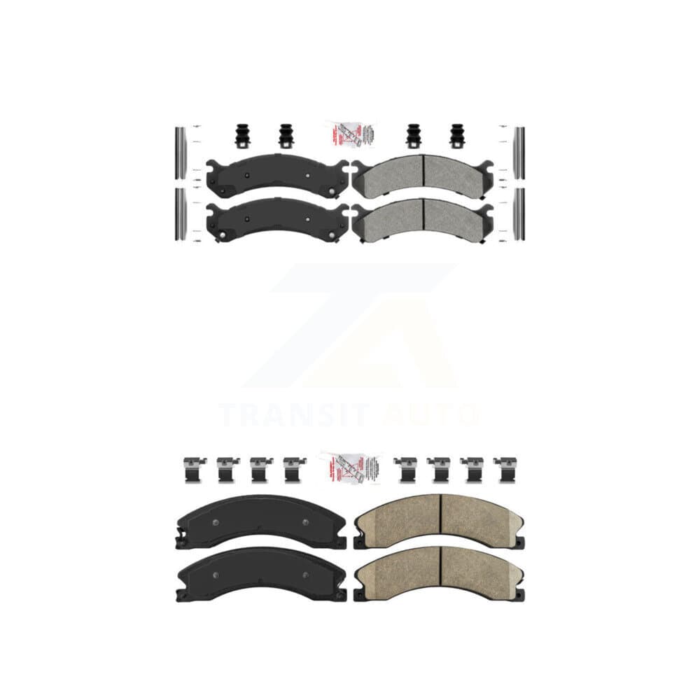 AmeriBRAKES - KNF-100078 - Front and Rear Disc Brake Pad Kits image 1
