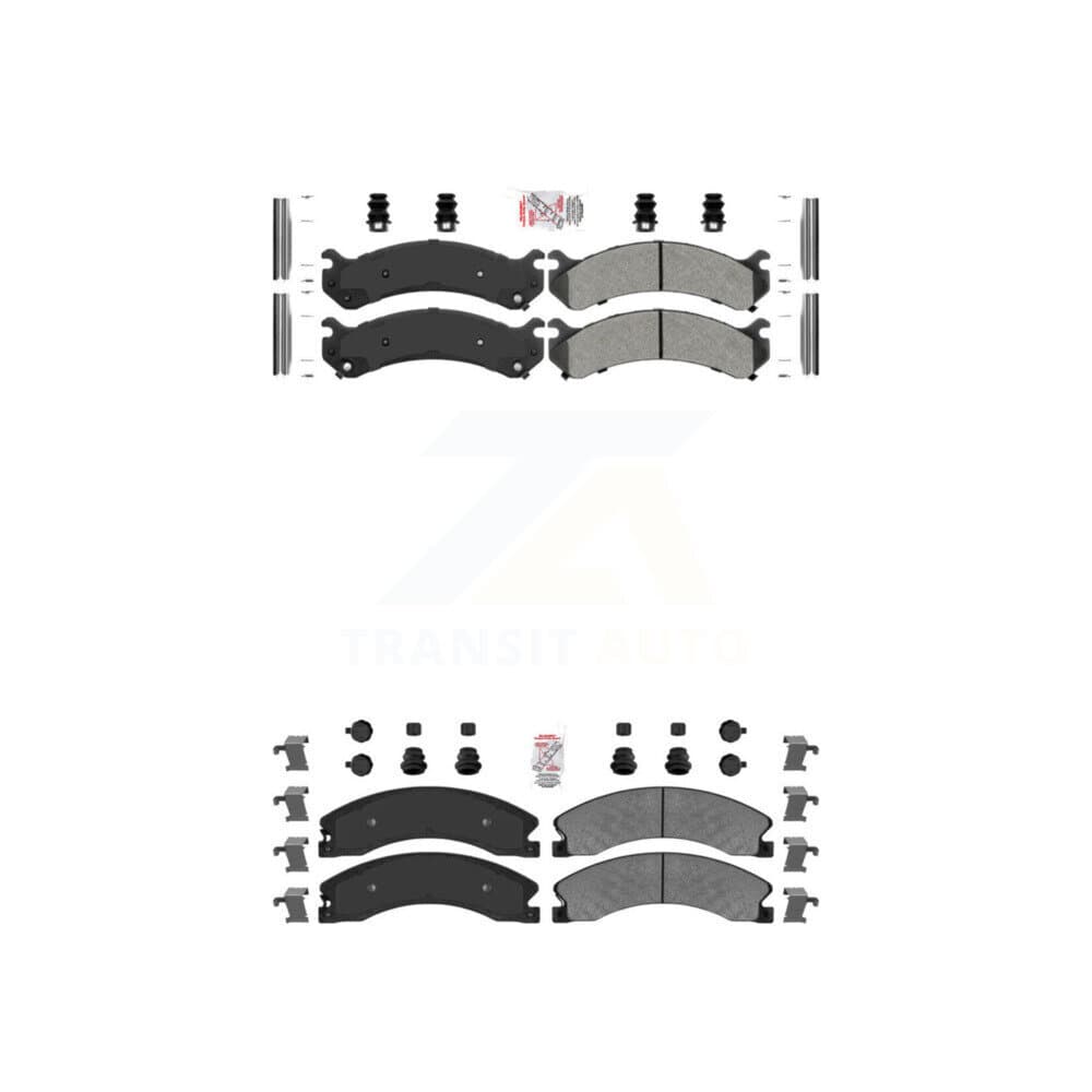 AmeriBRAKES - KNF-100079 - Front and Rear Disc Brake Pad Kits image 1