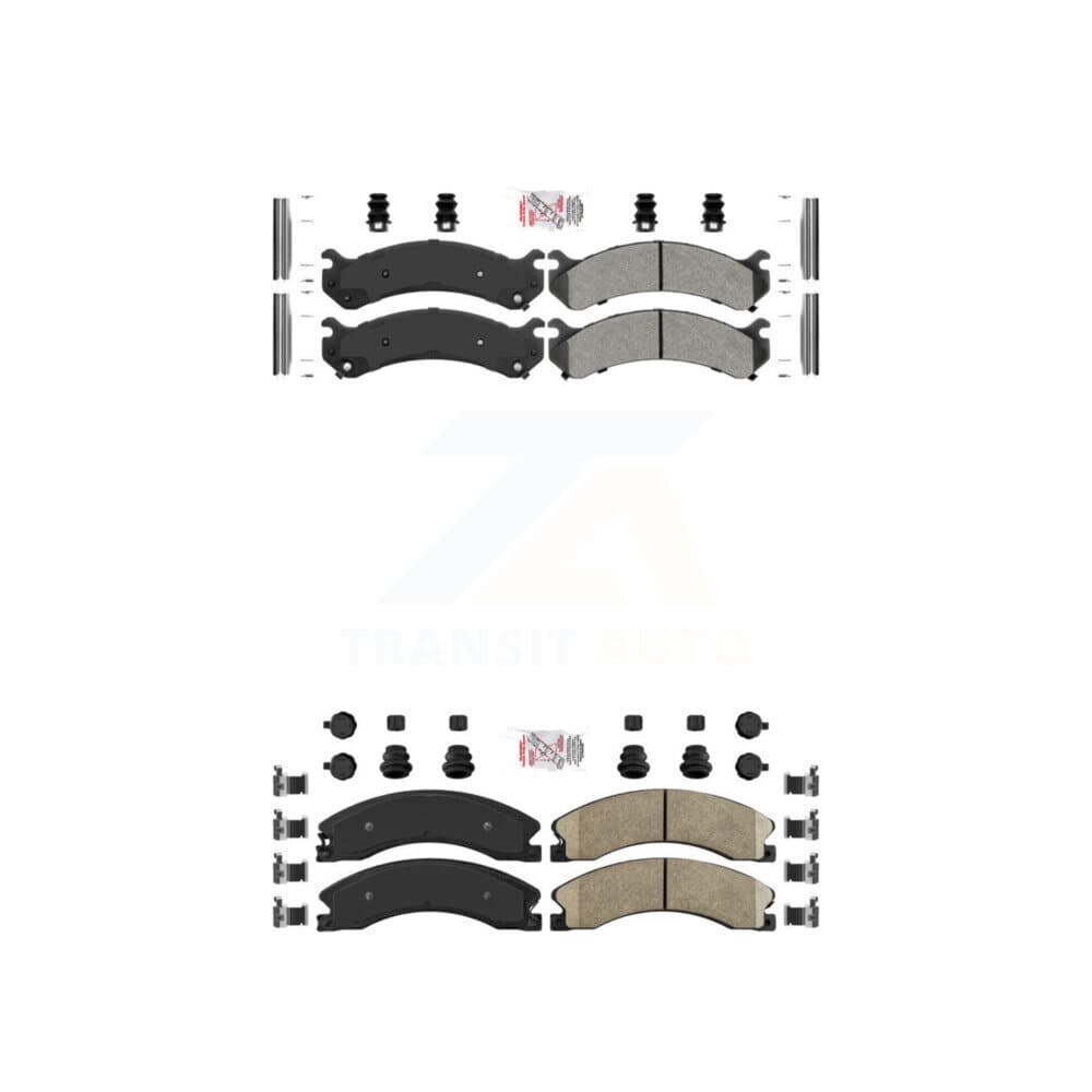 AmeriBRAKES - KNF-100080 - Front and Rear Disc Brake Pad Kits image 1
