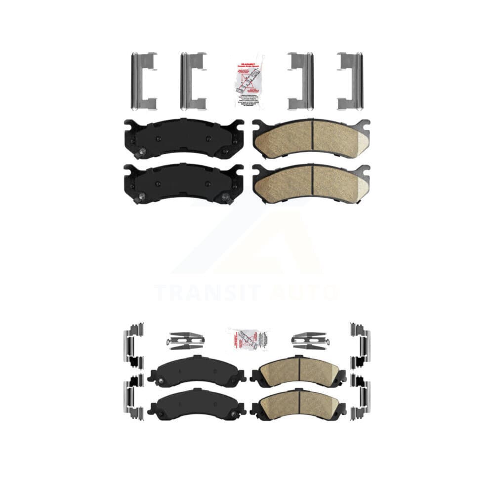 AmeriBRAKES - KNF-100086 - Front and Rear Disc Brake Pad Kits image 1