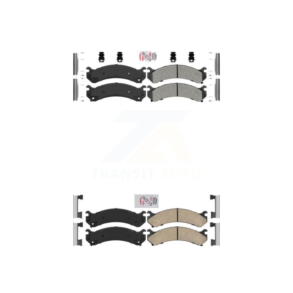 AmeriBRAKES - KNF-100095 - Front and Rear Disc Brake Pad Kits image 1