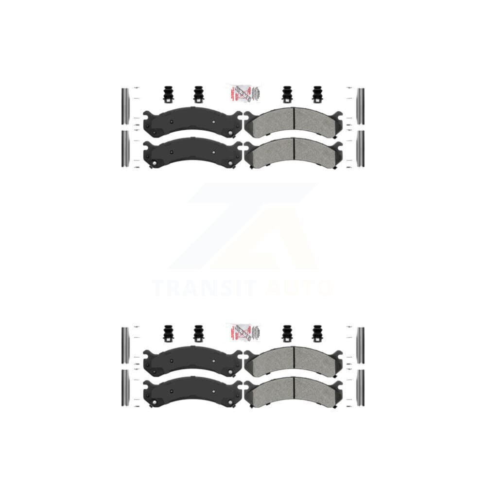 AmeriBRAKES - KNF-100096 - Front and Rear Disc Brake Pad Kits image 1