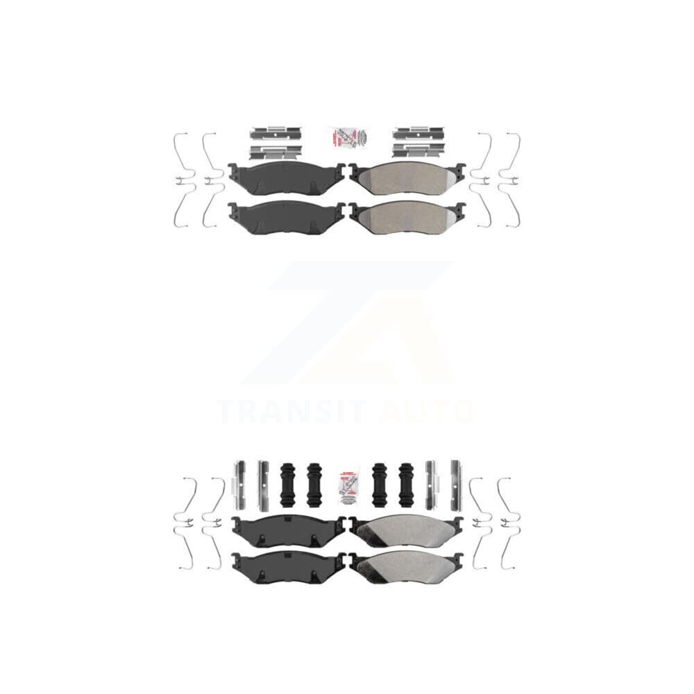 AmeriBRAKES - KNF-100132 - Front and Rear Disc Brake Pad Kits image 1
