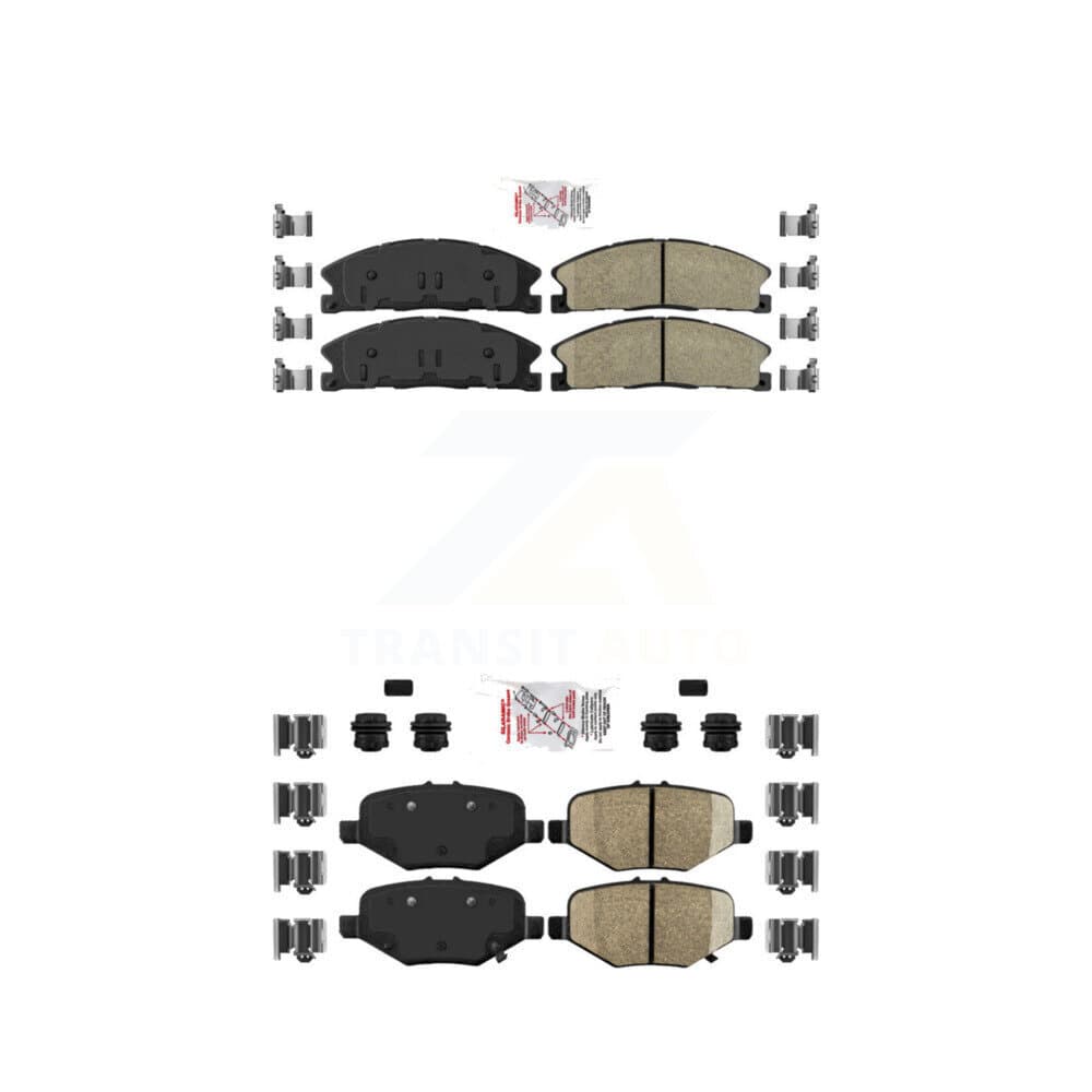 AmeriBRAKES - KNF-100147 - Front and Rear Disc Brake Pad Kits image 1