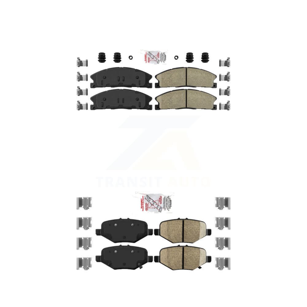 AmeriBRAKES - KNF-100150 - Front and Rear Disc Brake Pad Kits image 1