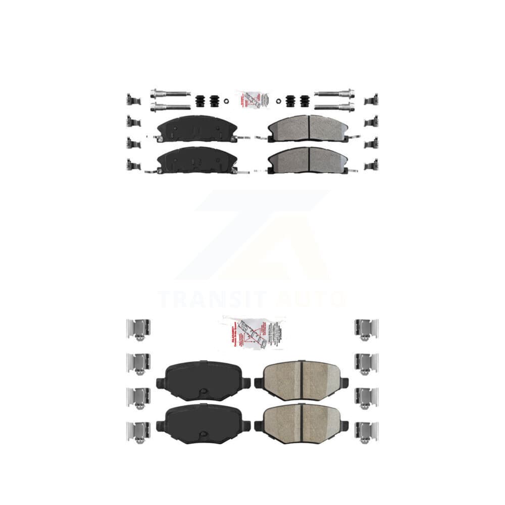 AmeriBRAKES - KNF-100158 - Front and Rear Disc Brake Pad Kits image 1