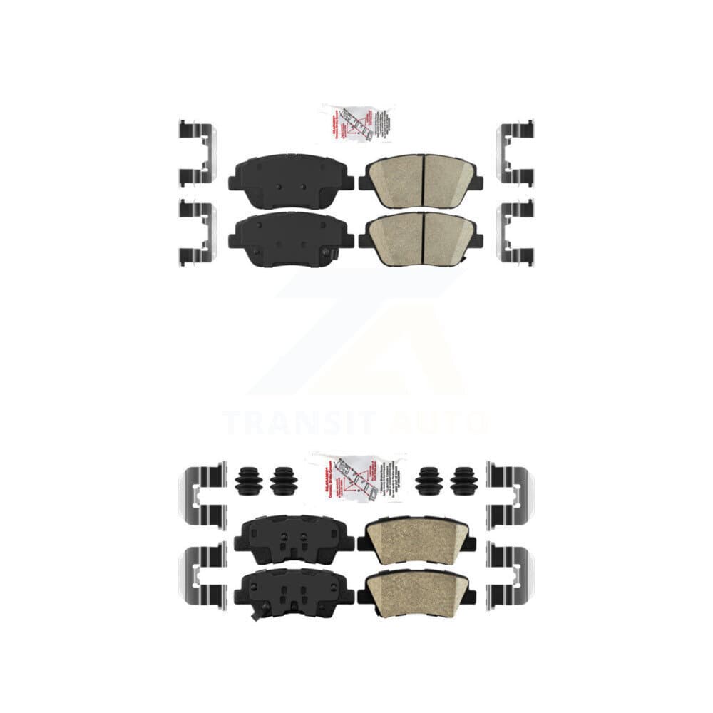 AmeriBRAKES - KNF-100168 - Front and Rear Disc Brake Pad Kits image 1