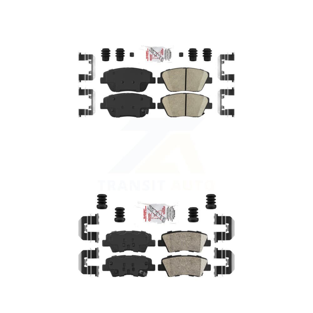 AmeriBRAKES - KNF-100172 - Front and Rear Disc Brake Pad Kits image 1