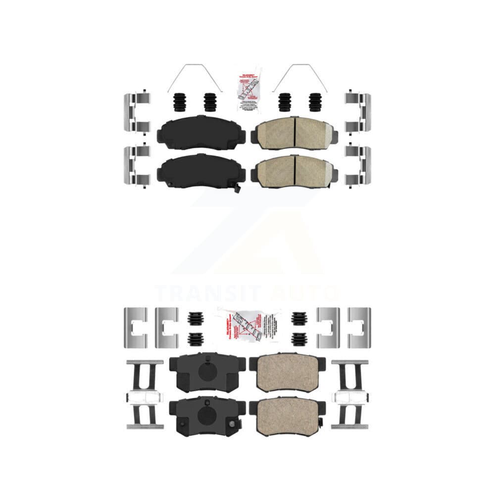 AmeriBRAKES - KNF-100214 - Front and Rear Disc Brake Pad Kits image 1