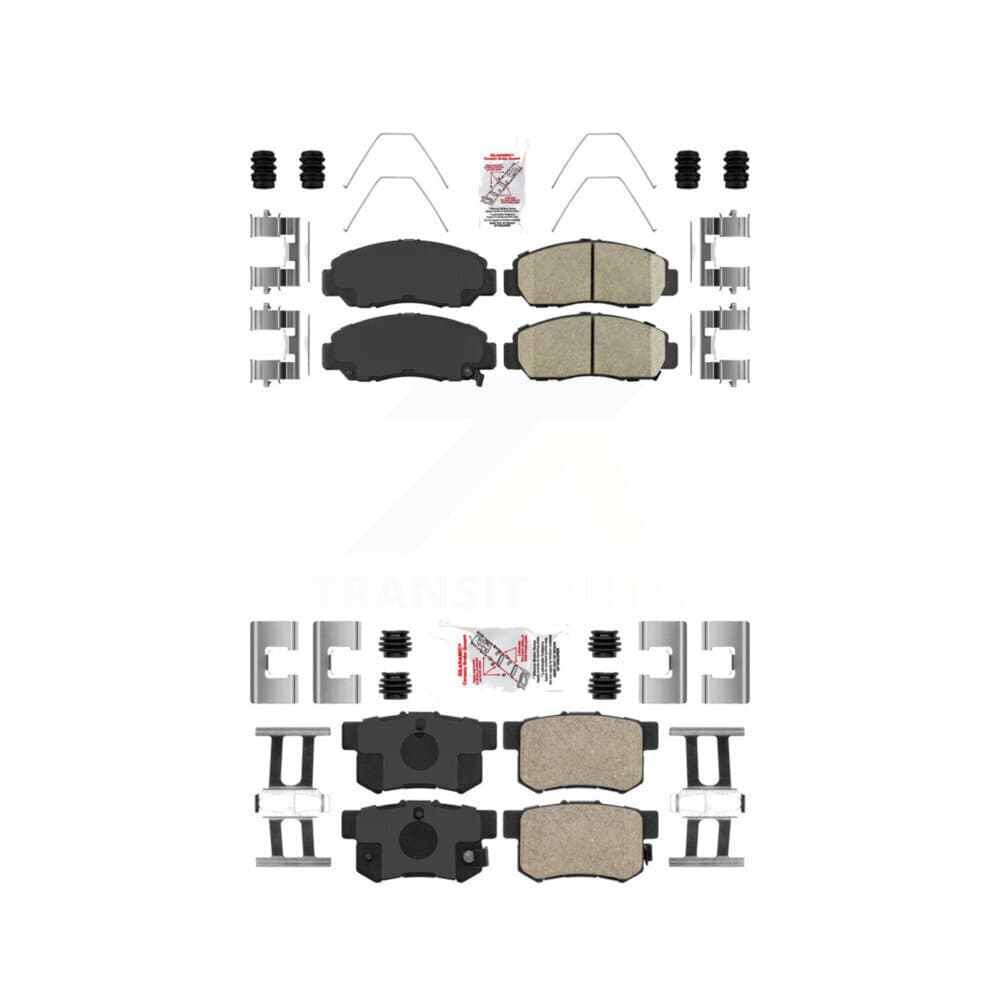 AmeriBRAKES - KNF-100222 - Front and Rear Disc Brake Pad Kits image 1