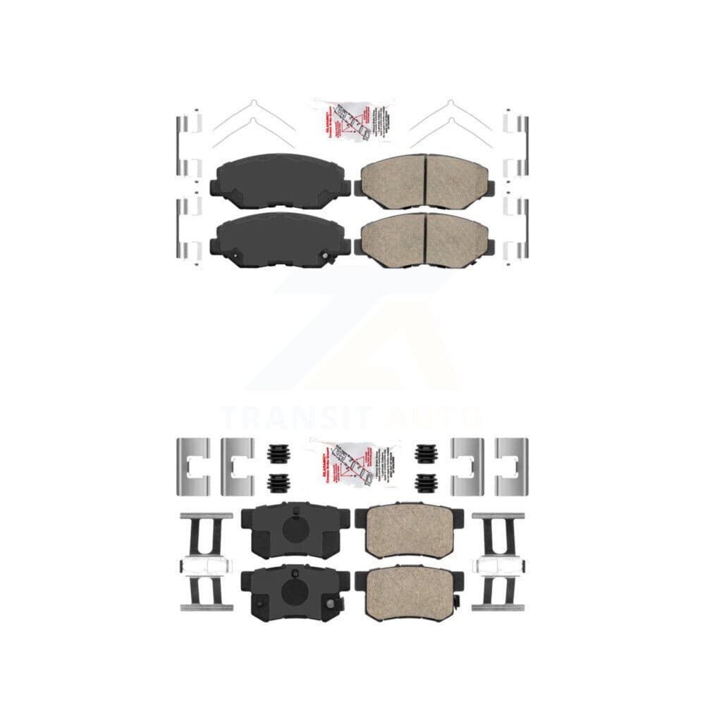 AmeriBRAKES - KNF-100224 - Front and Rear Disc Brake Pad Kits image 1