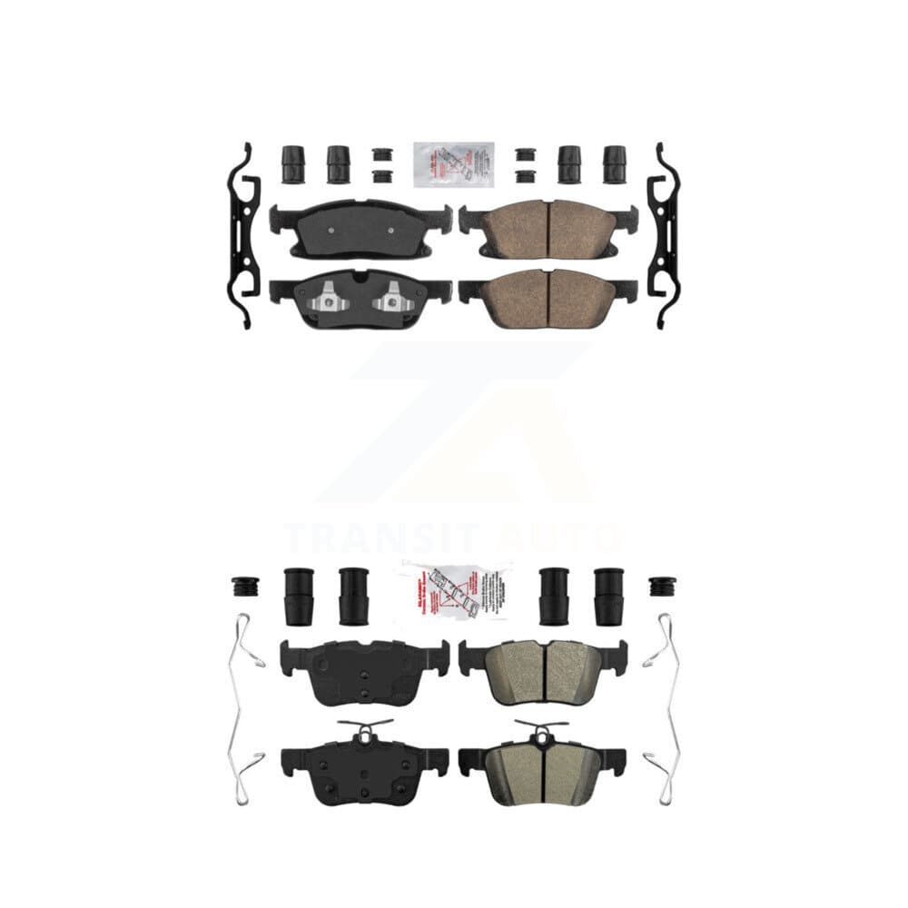 AmeriBRAKES - KNF-100232 - Front and Rear Disc Brake Pad Kits image 1