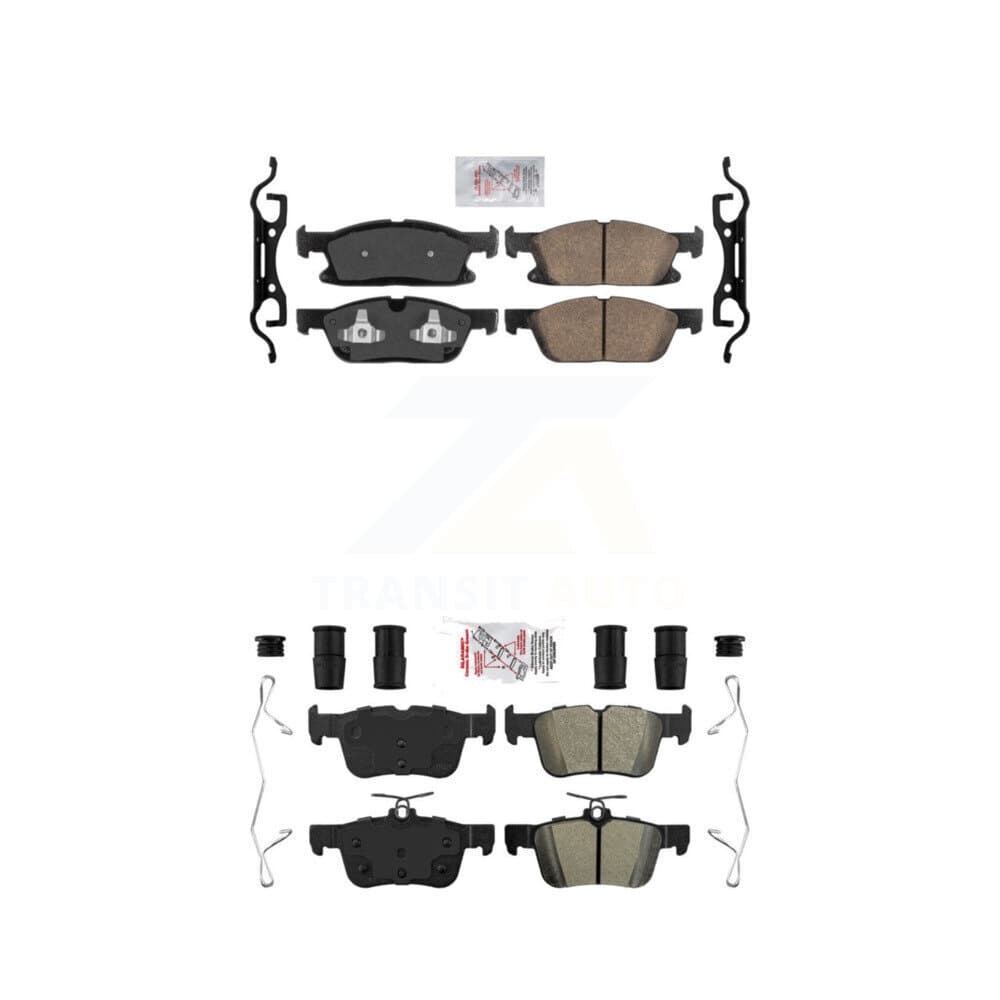 AmeriBRAKES - KNF-100234 - Front and Rear Disc Brake Pad Kits image 1