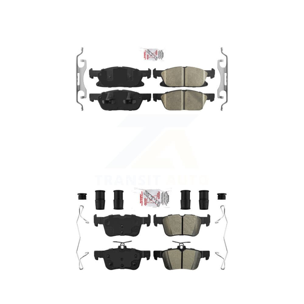 AmeriBRAKES - KNF-100238 - Front and Rear Disc Brake Pad Kits image 1