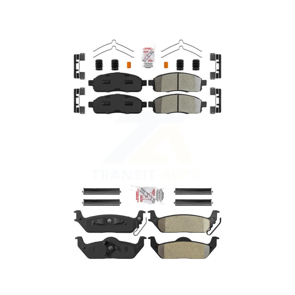 AmeriBRAKES - KNF-100244 - Front and Rear Disc Brake Pad Kits image 1